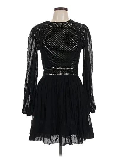 Pre-owned Zimmermann Cocktail Dress In Black