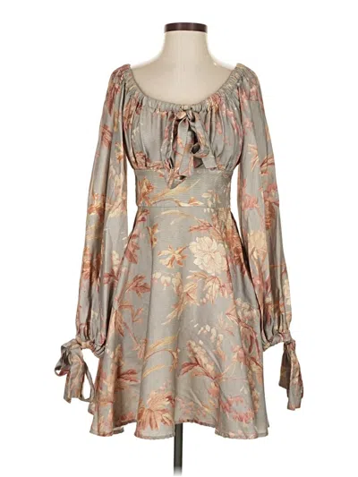 Pre-owned Zimmermann Cocktail Dress In Gold