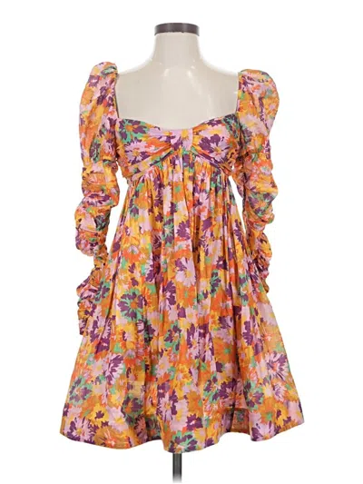 Pre-owned Zimmermann Cocktail Dress In Orange
