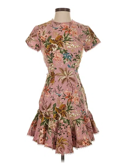 Pre-owned Zimmermann Cocktail Dress In Pink