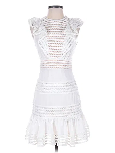 Pre-owned Zimmermann Cocktail Dress In White