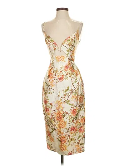 Pre-owned Zimmermann Cocktail Dress In White