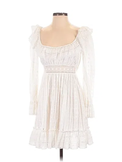 Pre-owned Zimmermann Cocktail Dress In White