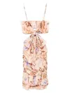 Zimmermann Coco Floral Cotton Minidress