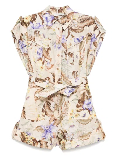 ZIMMERMANN COCO CUFFED PLAYSUIT