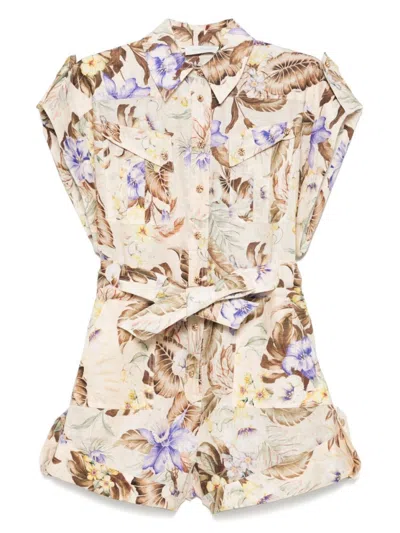 ZIMMERMANN ZIMMERMANN COCO CUFFED PLAYSUIT