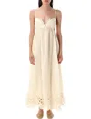Zimmermann Coco Embroidered Maxi Dress In Neutral