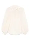 Zimmermann Embroidered Blouse "coco" In White