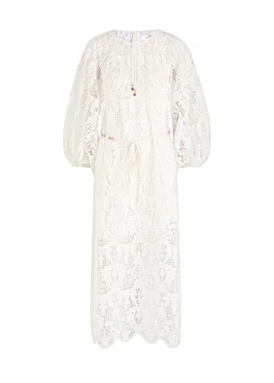 ZIMMERMANN ZIMMERMANN COCO GUIPURE-LACE MIDI DRESS