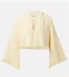 Zimmermann Coco Hooded Cotton Toweling Sweater