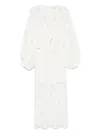 Zimmermann Womens Ivory Coco Lace Woven Midi Dress