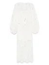 Zimmermann Womens Ivory Coco Lace Woven Midi Dress In White