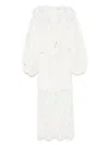 Zimmermann Womens Ivory Coco Lace Woven Midi Dress