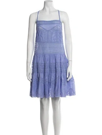 Pre-owned Zimmermann Coco Lace Mini Dress Mini Dress W/ Tags In Purple