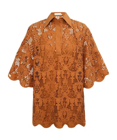 Zimmermann Coco Lace Tunic Top