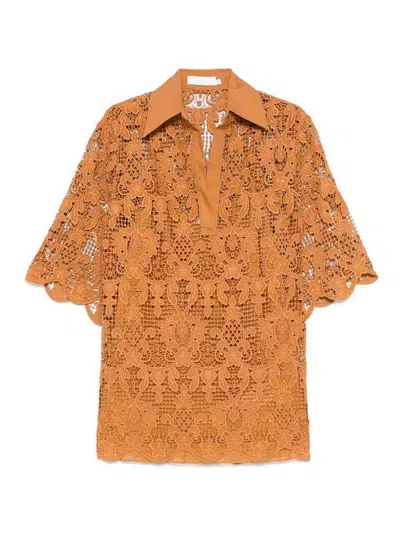 ZIMMERMANN TOP - MARRÓN