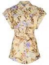 Zimmermann Coco One-piece Jumpsuit In Beige Linen In Neutral
