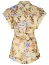 Zimmermann Coco One-piece Jumpsuit In Beige Linen In Neutral