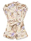 Zimmermann Coco One-piece Jumpsuit In Beige Linen In Neutral