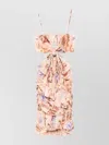 Zimmermann Coco Floral Cotton Minidress In Neutral