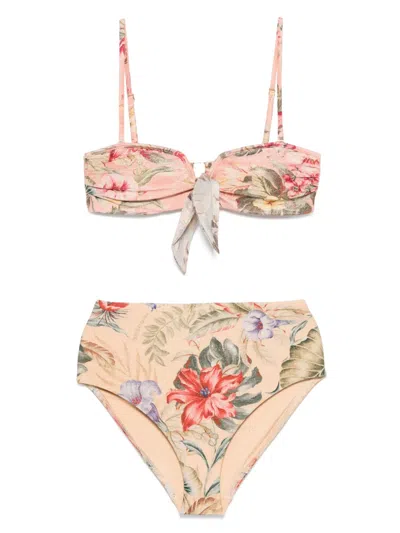 Zimmermann Coco Scarf Bikini Top In Multi