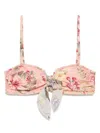 Zimmermann Coco Scarf Bikini Top In Multi