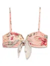ZIMMERMANN `COCO SCARF TIE` BIKINI TOP