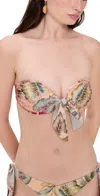 Zimmermann Womens Patch Multi Daylight Floral-print Bandeau Bikini Top In Multi