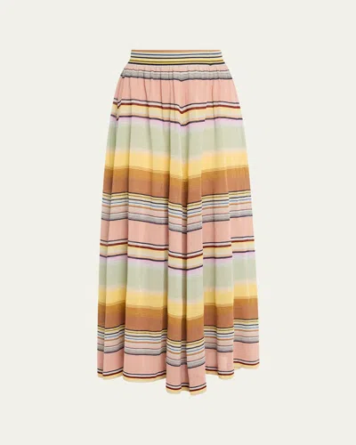 ZIMMERMANN COCO STRIPE CIRCLE SKIRT