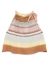Zimmermann Coco Striped Halterneck Top In Brown