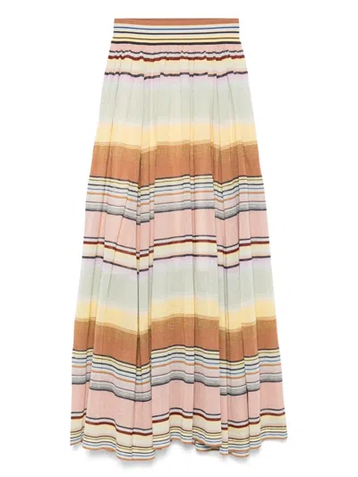 ZIMMERMANN COCO STRIPED SKIRT