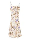 ZIMMERMANN COCO TIE FRONT MIDI DRESS