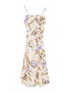Zimmermann Coco Tie Front Midi Dress