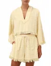 Zimmermann Coco Hooded Cotton Toweling Sweater In Orange