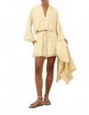Zimmermann Coco Hooded Cotton Toweling Sweater In Yellow
