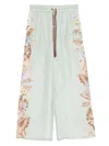 Zimmermann Sage Multi Floral Silk Habotai Coco Trousers