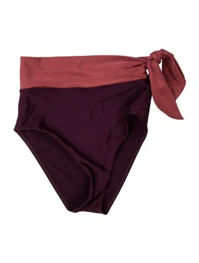 Pre-owned Zimmermann Colorblock Pattern Bottoms In Purple