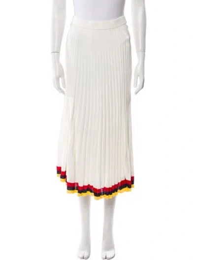 Pre-owned Zimmermann Colorblock Pattern Knee-length Skirt W/ Tags In Neutral