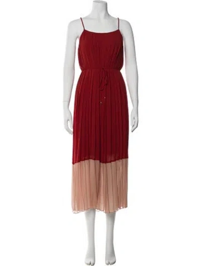 Pre-owned Zimmermann Colorblock Pattern Long Dress In Orange