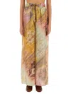 Zimmermann Womens Ombre Multi Tallow Relaxed-fit Silk Trousers Xs In Multicolour