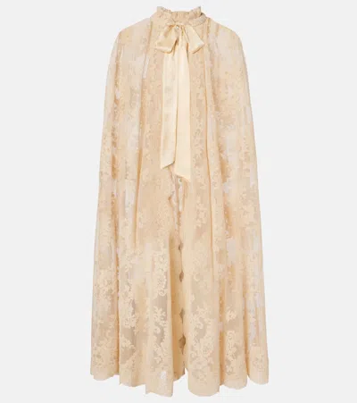 Zimmermann Como Lace Cape In Multi