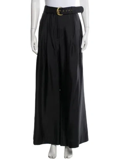 Pre-owned Zimmermann Confetti Wide Leg Pants W/ Tags In Black