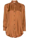Zimmermann Copper Silk Illustration Shirt