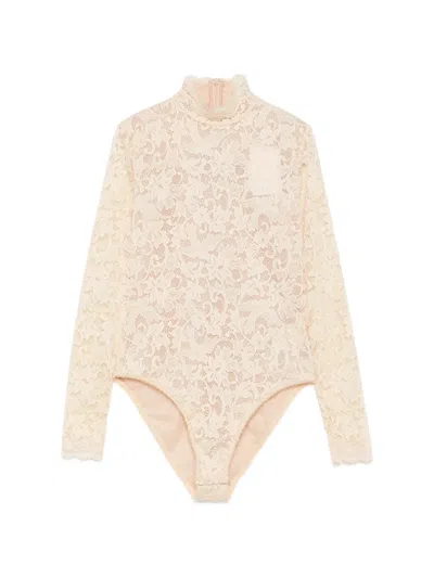 Zimmermann Corded Lace Bodysuit In Neutral