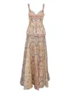Zimmermann Womens Spliced Floral Rebellion Corded Linen Maxi Dress Xs In Multi