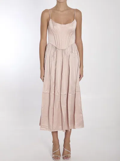 ZIMMERMANN CORSET MIDI DRESS