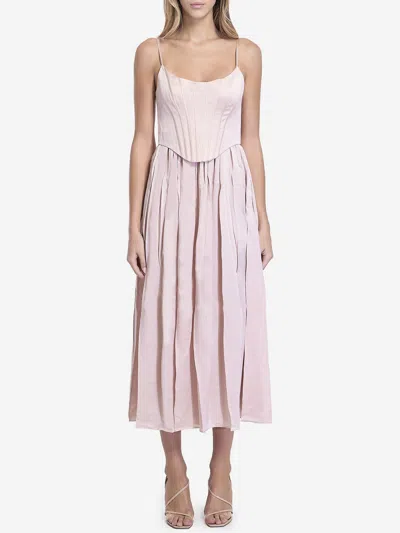 ZIMMERMANN CORSET MIDI DRESS