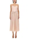 Zimmermann Corset Midi Dress In Pink