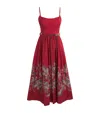 Zimmermann Rhiannon Belted Paisley-print Cotton-voile Midi Dress