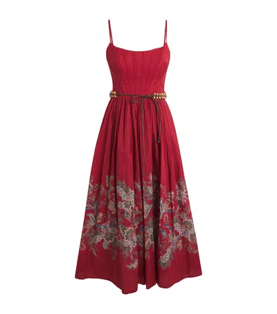 ZIMMERMANN CORSET RHIANNON MIDI DRESS